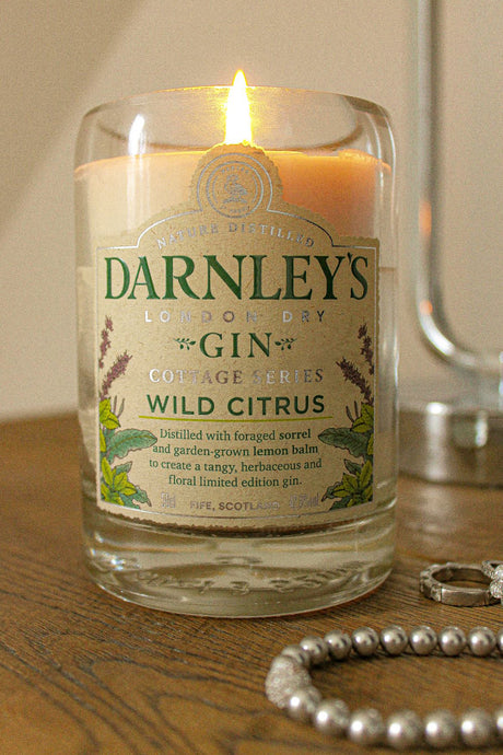 Darnley's recycled gin candles
